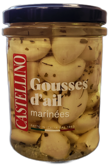 Gousses d'ail marinées aux herbes - 180 gr