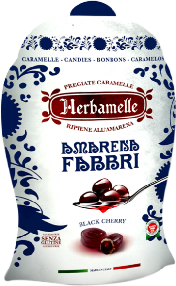 Bonbons Amarena Fabbri / Herbamelle - 75 gr x 8