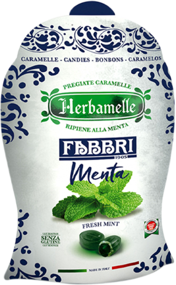 Bonbons Menthe Fabbri / Herbamelle - 75 gr x 8 