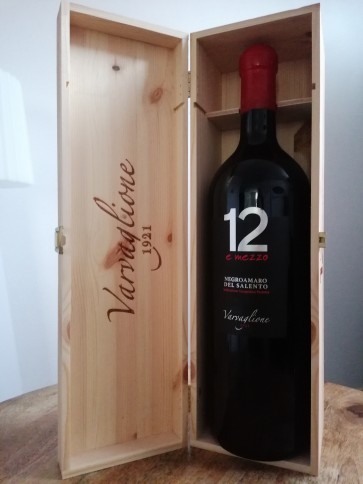 Negroamaro 12eMezzo 2017 - Jeroboam - Caisse en bois - bouchon ciré