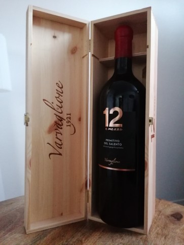 Primitivo 12eMezzo 2019 - Jeroboam - Caisse en bois - bouchon ciré