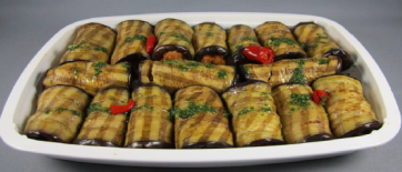 Involtini d'aubergines au fromage