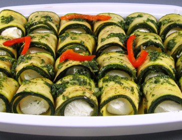 Involtini de courgettes au fromage frais 