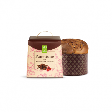 Panettone cerise amarena et chocolat - 750 gr * 6 