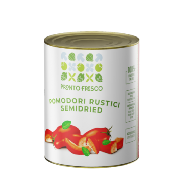 Quartiers de tomates rouges semi séchées - 780 gr x 6 