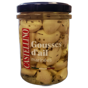 Gousses d'ail marinées aux herbes - 180 gr