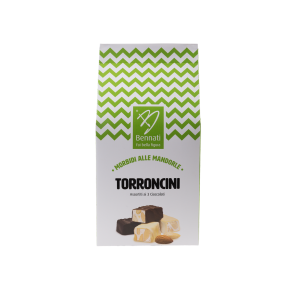 Torroncini mou aux amandes et 3 chocolats - 100 gr